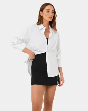 Forcast Oakley Cotton Poplin Shirt* Long Sleeve Tops|Shirts & Blouses