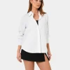 Forcast Oakley Cotton Poplin Shirt* Long Sleeve Tops|Shirts & Blouses
