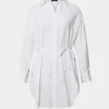 Forcast Oakley Cotton Tie Shirt Dress* Conscious|Midi Dresses