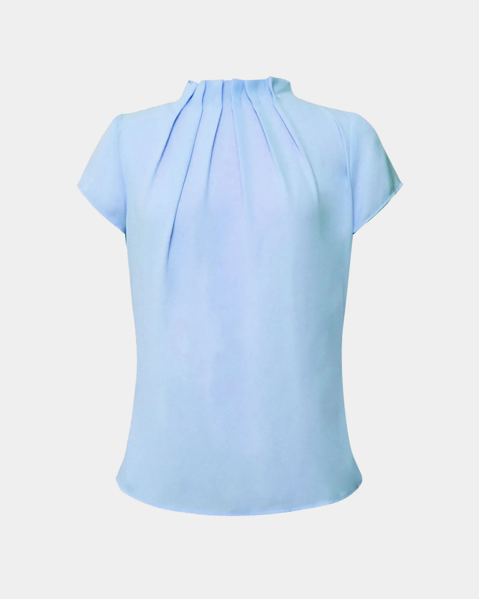 Forcast Olivia Pleated High Neck Top* T-Shirts & Tops|Work Tops