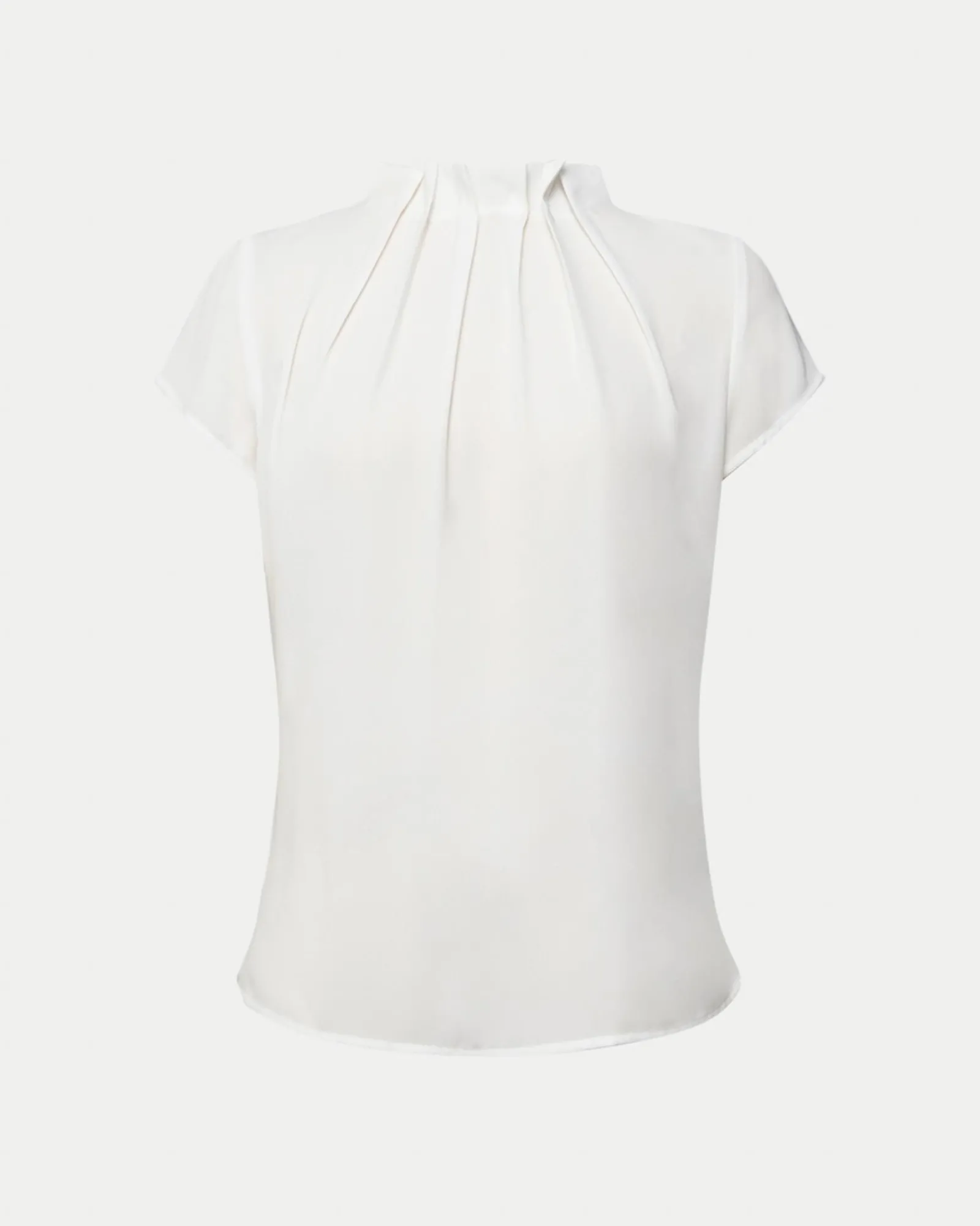 Forcast Olivia Pleated High Neck Top* T-Shirts & Tops|Work Tops