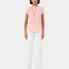 Forcast Olivia Pleated High Neck Top* T-Shirts & Tops|Work Tops
