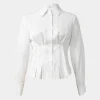 Forcast Paige Gathered Shirt* Long Sleeve Tops|Shirts & Blouses