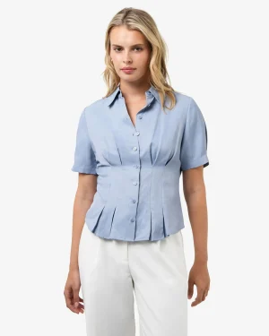 Forcast Paige Short Sleeve Blouse* Shirts & Blouses|Work Tops