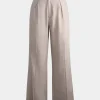 Forcast Perry Linen Tailored Pants* High-Waisted Pants|Straight Leg Pants