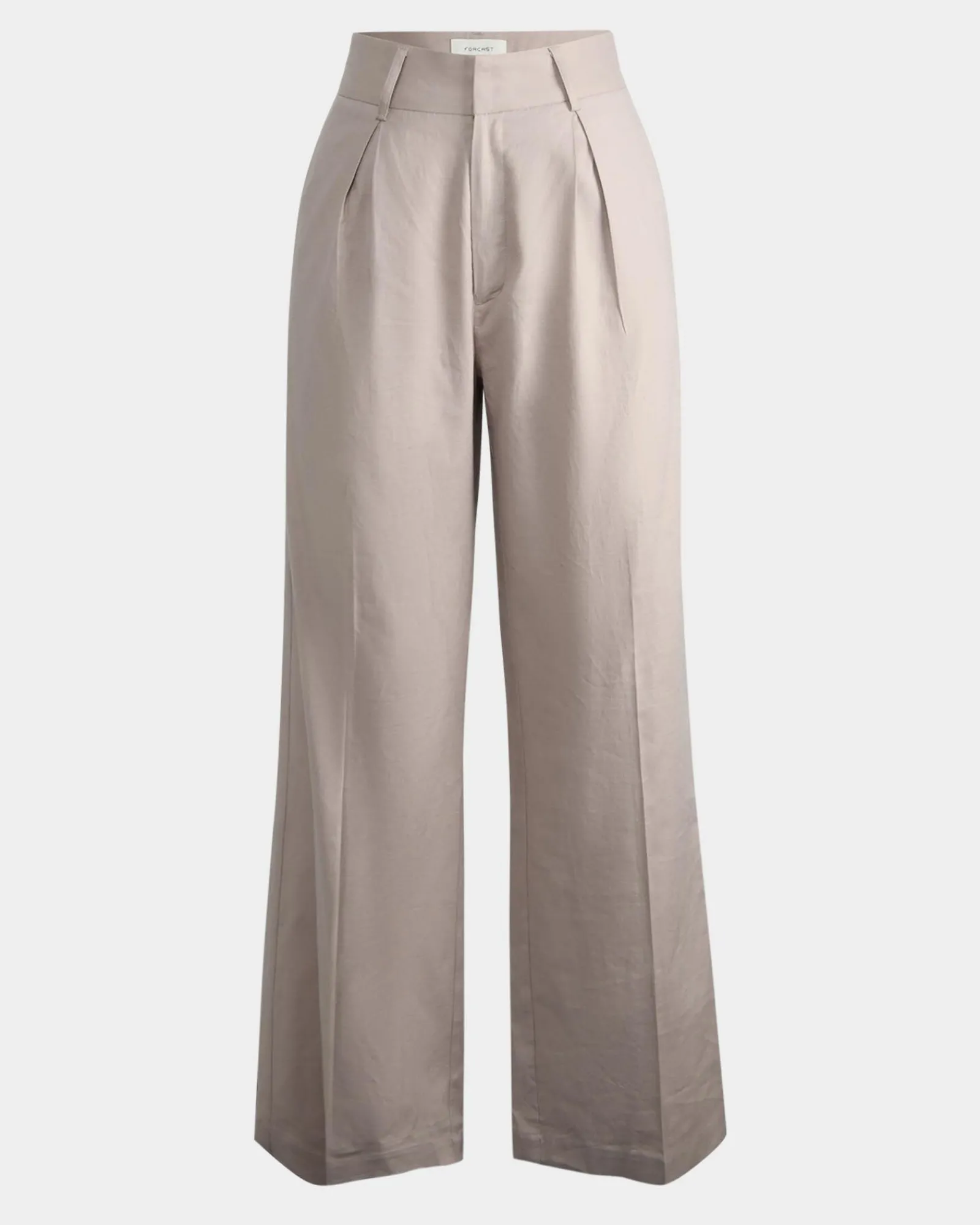 Forcast Perry Linen Tailored Pants* High-Waisted Pants|Straight Leg Pants