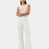 Forcast Perry Linen Tailored Pants* High-Waisted Pants|Straight Leg Pants