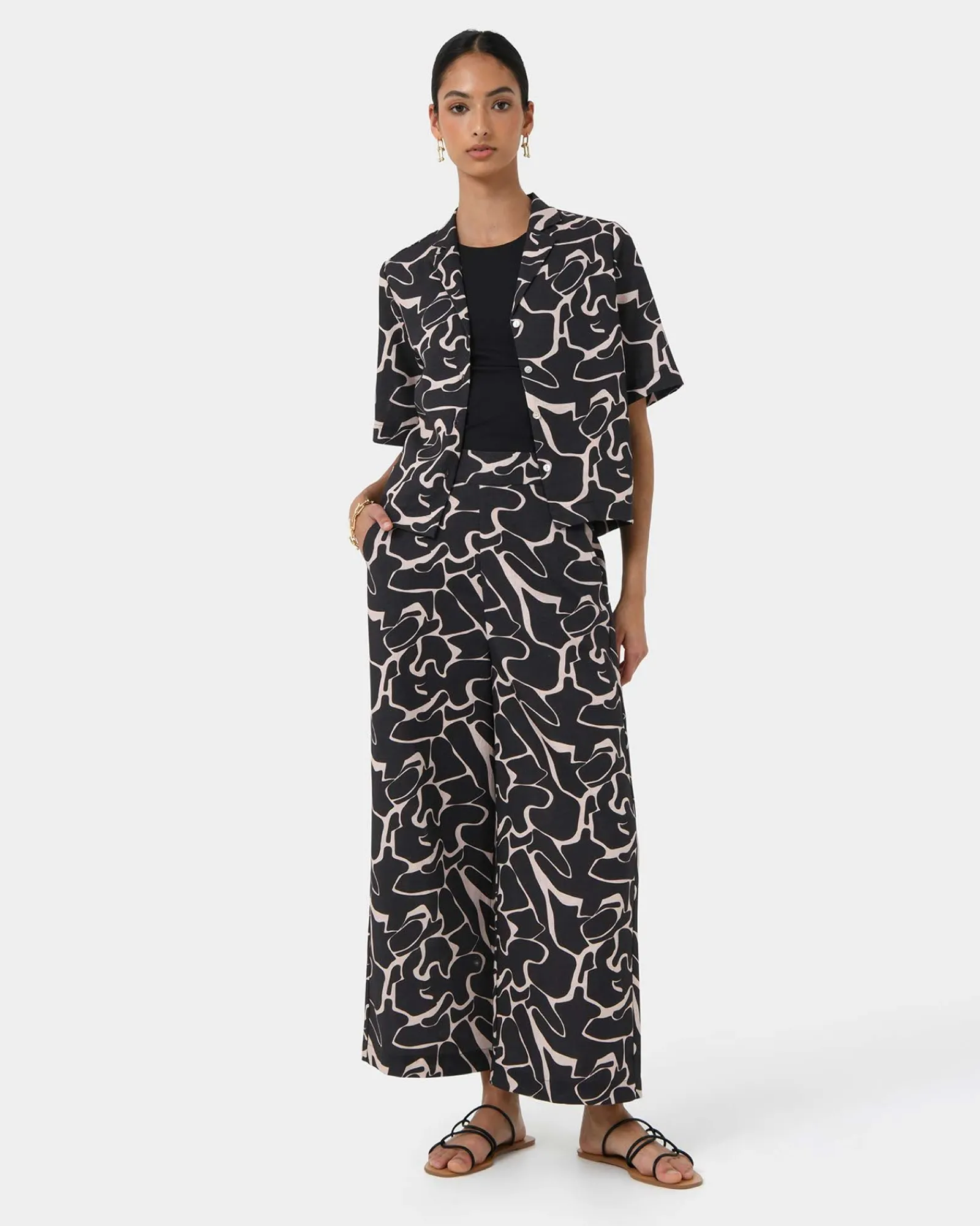 Forcast Pip Linen Blend Shirt* T-Shirts & Tops|Shirts & Blouses