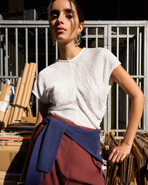 Forcast Pricilla Draped Top* T-Shirts & Tops|Work Tops