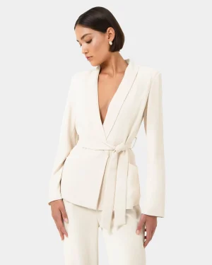 Forcast Rain Belted Blazer* Work Tops|Jackets & Blazers