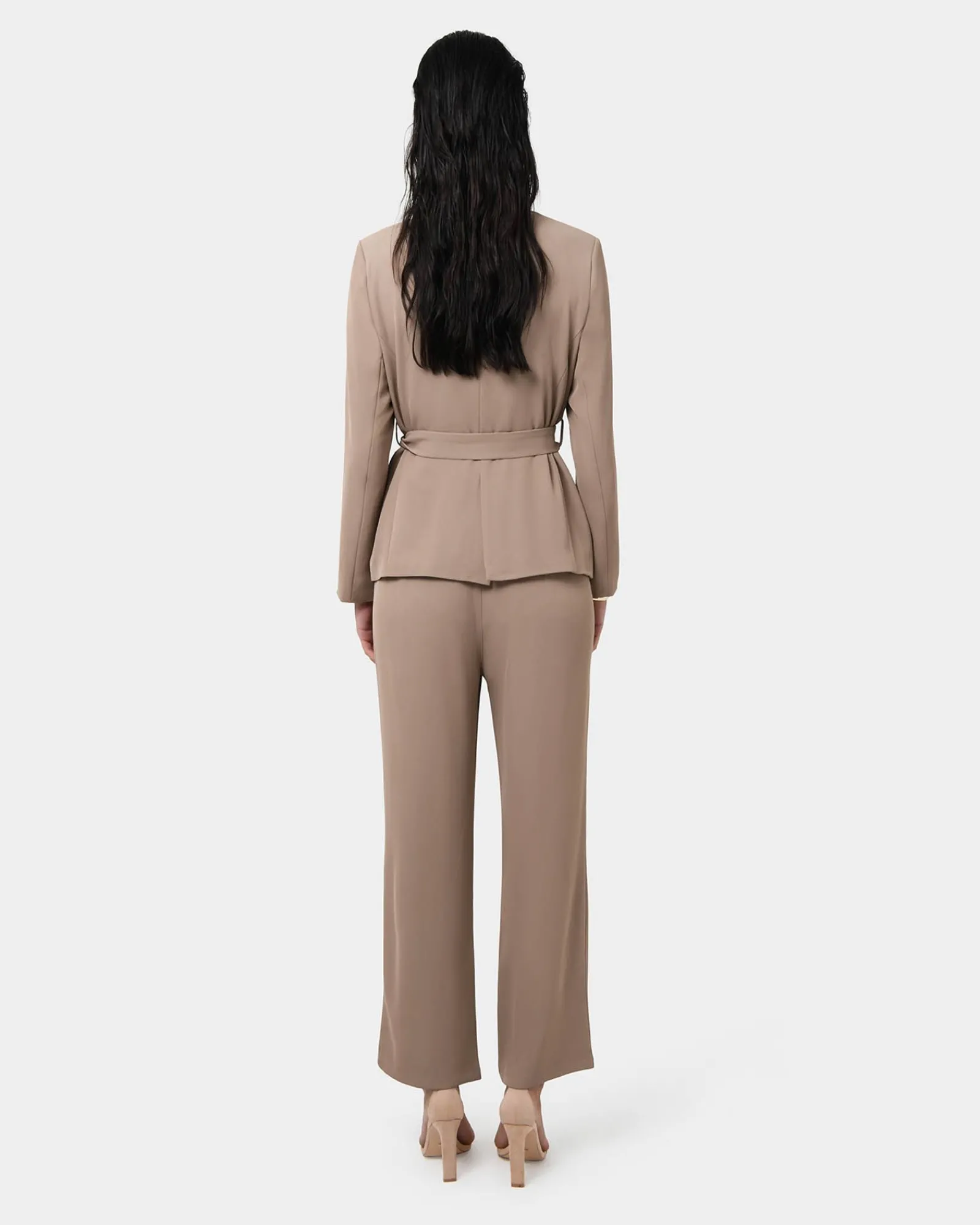 Forcast Rain Elastic Waist Pants* High-Waisted Pants|Straight Leg Pants