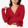 Forcast Rhodes Cable Knit Cardigan* T-Shirts & Tops|Long Sleeve Tops