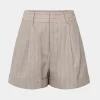 Forcast Ria Stripe Cotton Shorts* Work Pants|Shorts