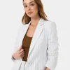 Forcast Ria Stripe Cotton Jacket* Conscious|Jackets & Blazers