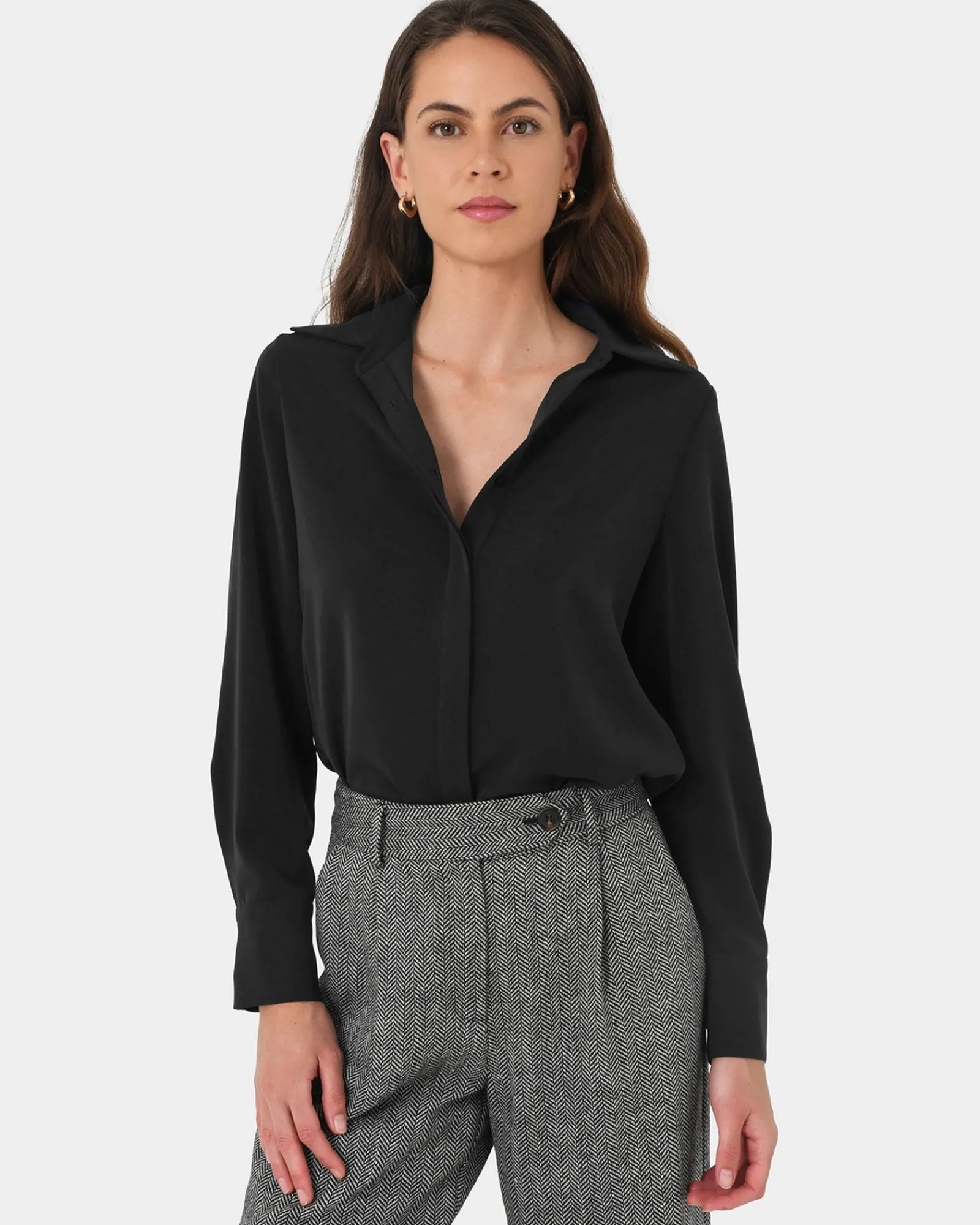 Forcast Robin Collared Blouse* Long Sleeve Tops|Shirts & Blouses