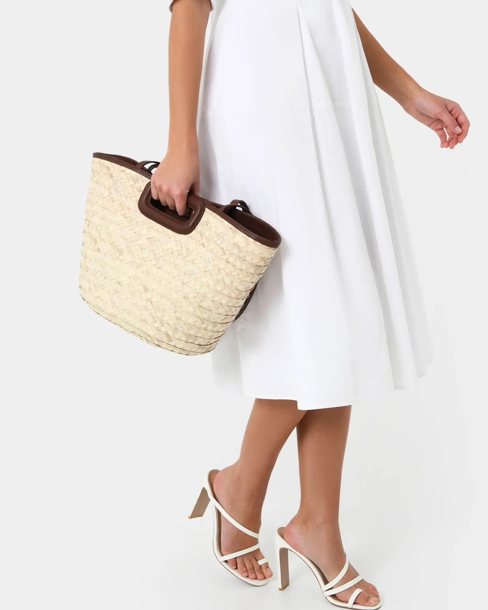 Forcast Rome Leather Palm Leaf Bag L* Bags