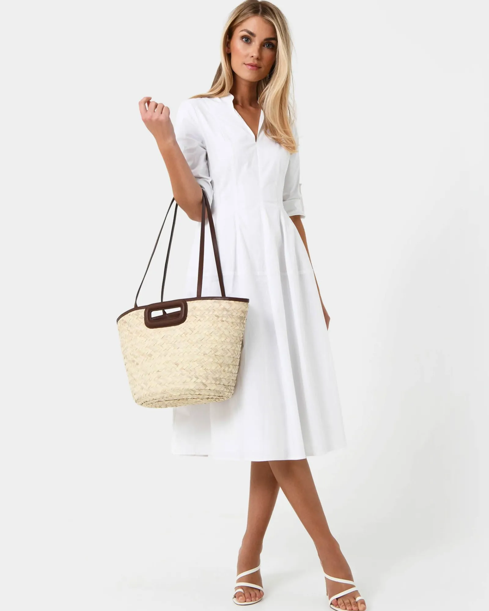 Forcast Rome Leather Palm Leaf Bag L* Bags