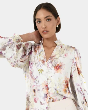 Forcast Rosy Bell Sleeve Blouse* Long Sleeve Tops|Shirts & Blouses