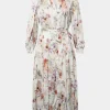 Forcast Rosy Floral Tiered Dress* Midi Dresses|Midi Dresses
