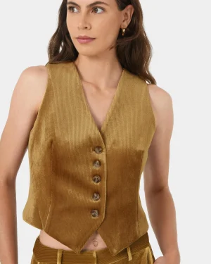 Forcast Rowan Corduroy Vest* T-Shirts & Tops|Work Tops