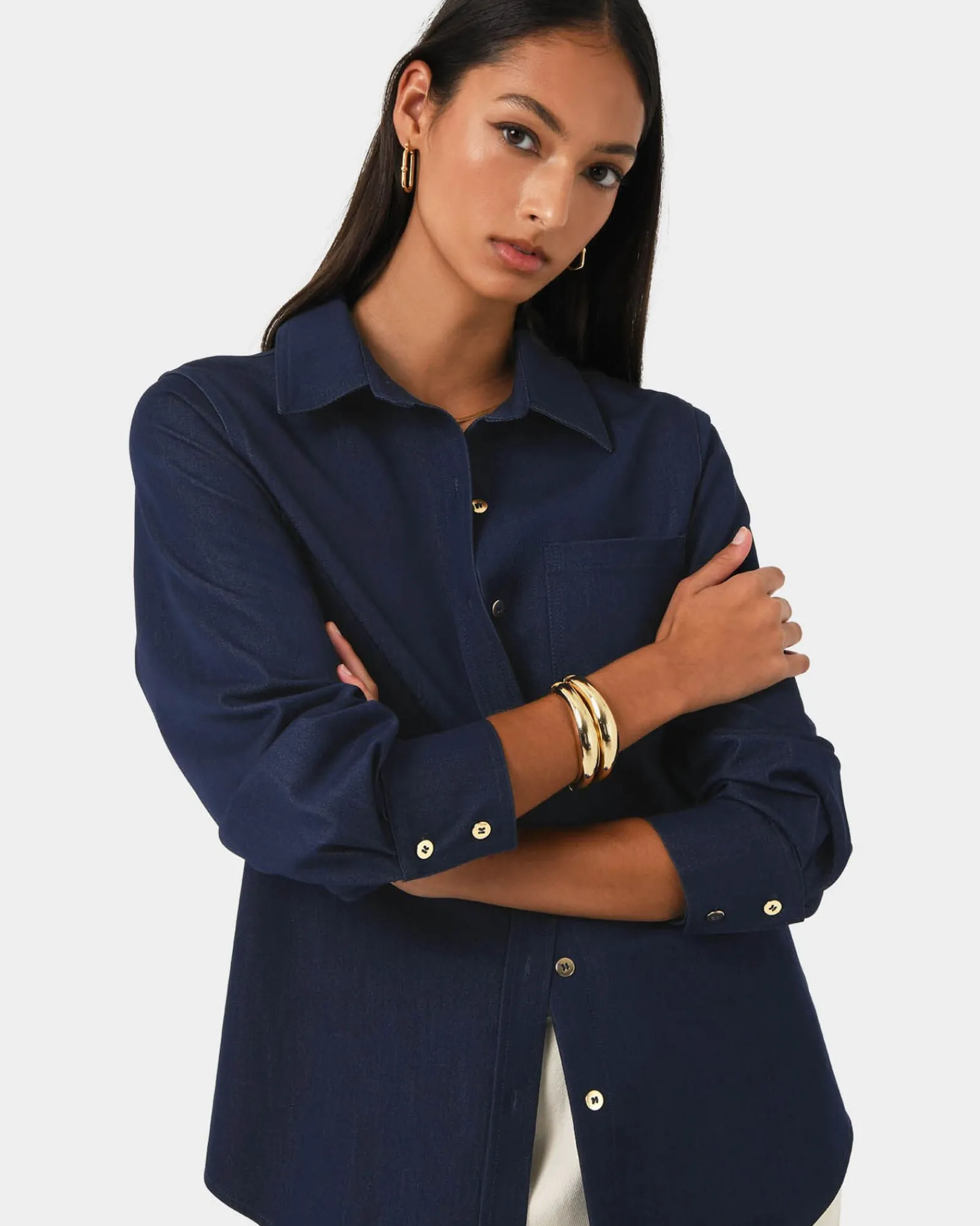 Forcast Ruka Button Shirt* Long Sleeve Tops|Shirts & Blouses