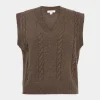 Forcast Rulia V-neck Knit Vest* T-Shirts & Tops|Work Tops