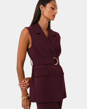 Forcast Rumy Double Breasted Vest* Work Tops|Vests & Waistcoats