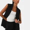 Forcast Rumy Double Breasted Vest* T-Shirts & Tops|Work Tops