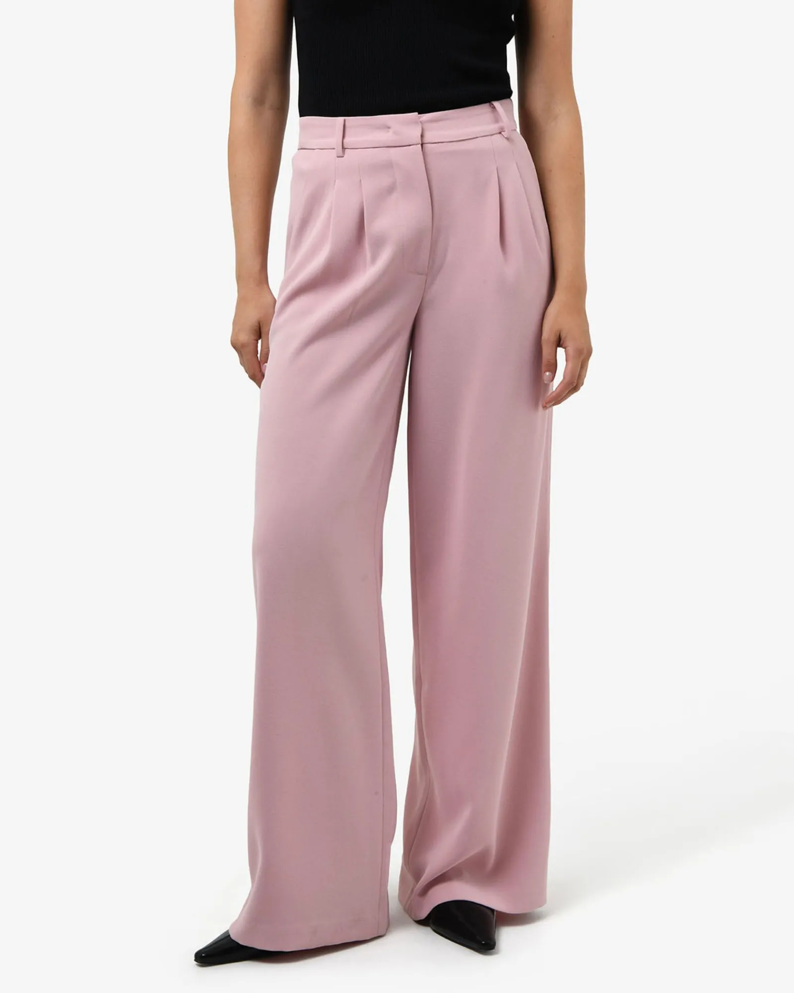 Forcast Rumy Wide Leg Tailored Pants* High-Waisted Pants|Wide-Leg Pants