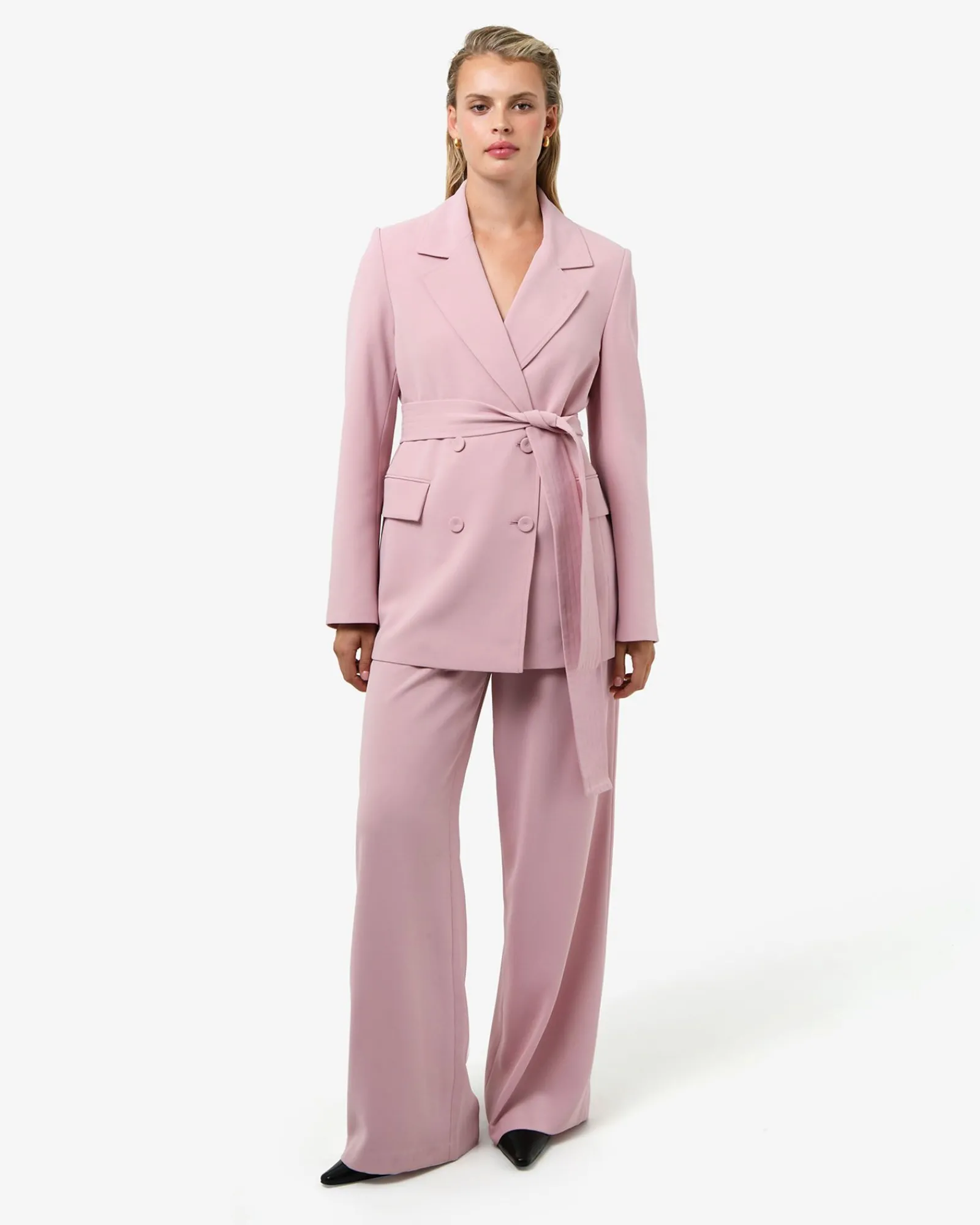 Forcast Rumy Wide Leg Tailored Pants* High-Waisted Pants|Wide-Leg Pants