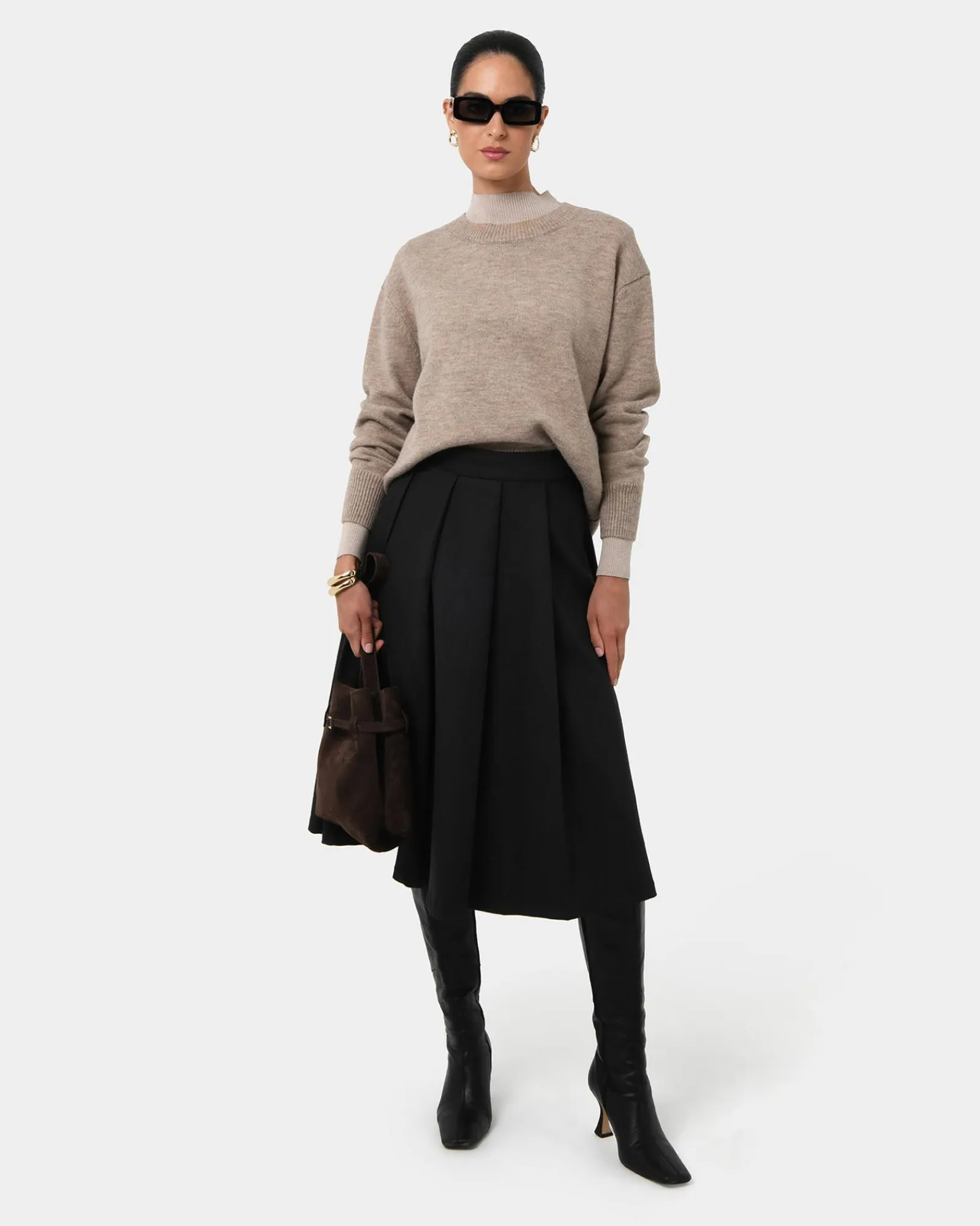 Forcast Ryan Pleated Midi Skirt* Midi & Maxi Skirts|Work Skirts