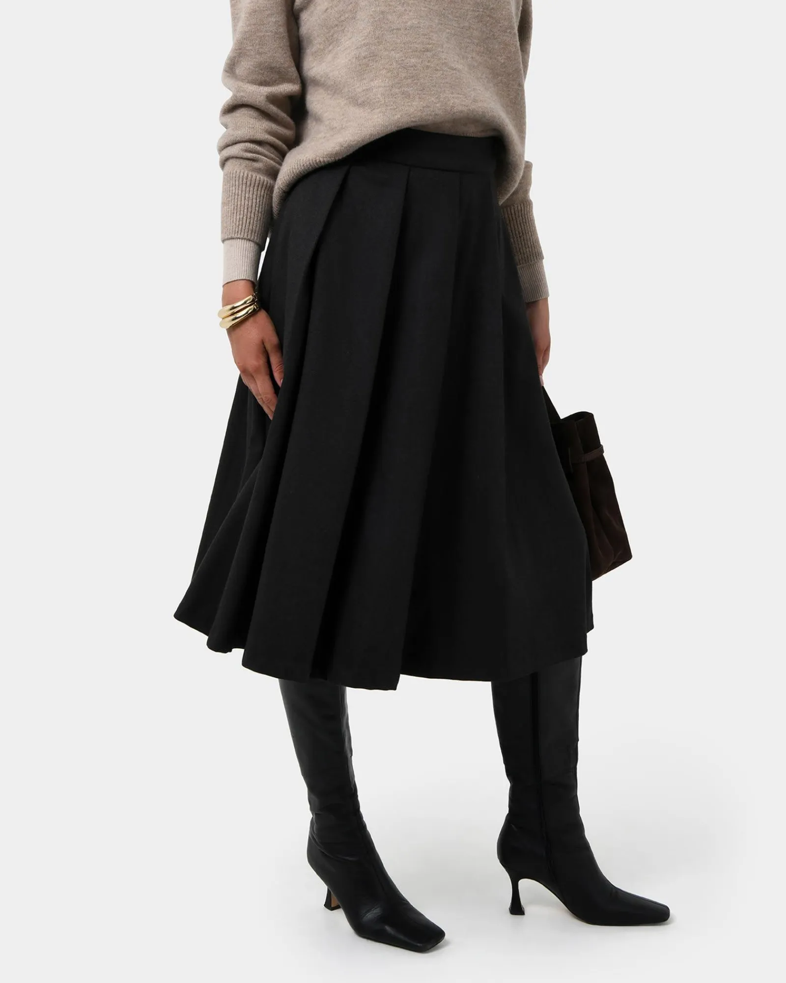 Forcast Ryan Pleated Midi Skirt* Midi & Maxi Skirts|Work Skirts