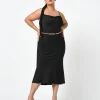 Forcast Safa Bias Slip Dress* Black Dresses|Black Dresses