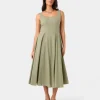 Forcast Saira 2 Linen A-line Dress* Midi Dresses|Midi Dresses