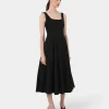 Forcast Saira 2 Linen A-line Dress* Midi Dresses|Midi Dresses