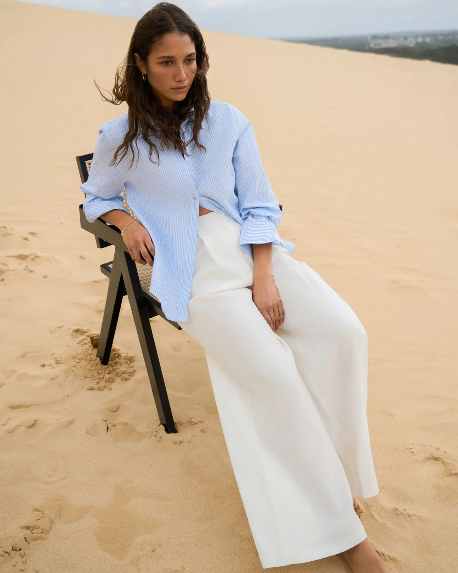 Forcast Sam Linen Relaxed Shirt* Long Sleeve Tops|Shirts & Blouses