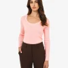 Forcast Samira Scoop Neck Knit* T-Shirts & Tops|Long Sleeve Tops