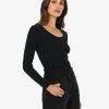 Forcast Samira Scoop Neck Knit* T-Shirts & Tops|Long Sleeve Tops