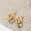 Forcast Samra Two Tone Earrings* Earrings