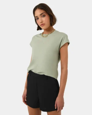 Forcast Sara Cotton Tee* T-Shirts & Tops|Work Tops
