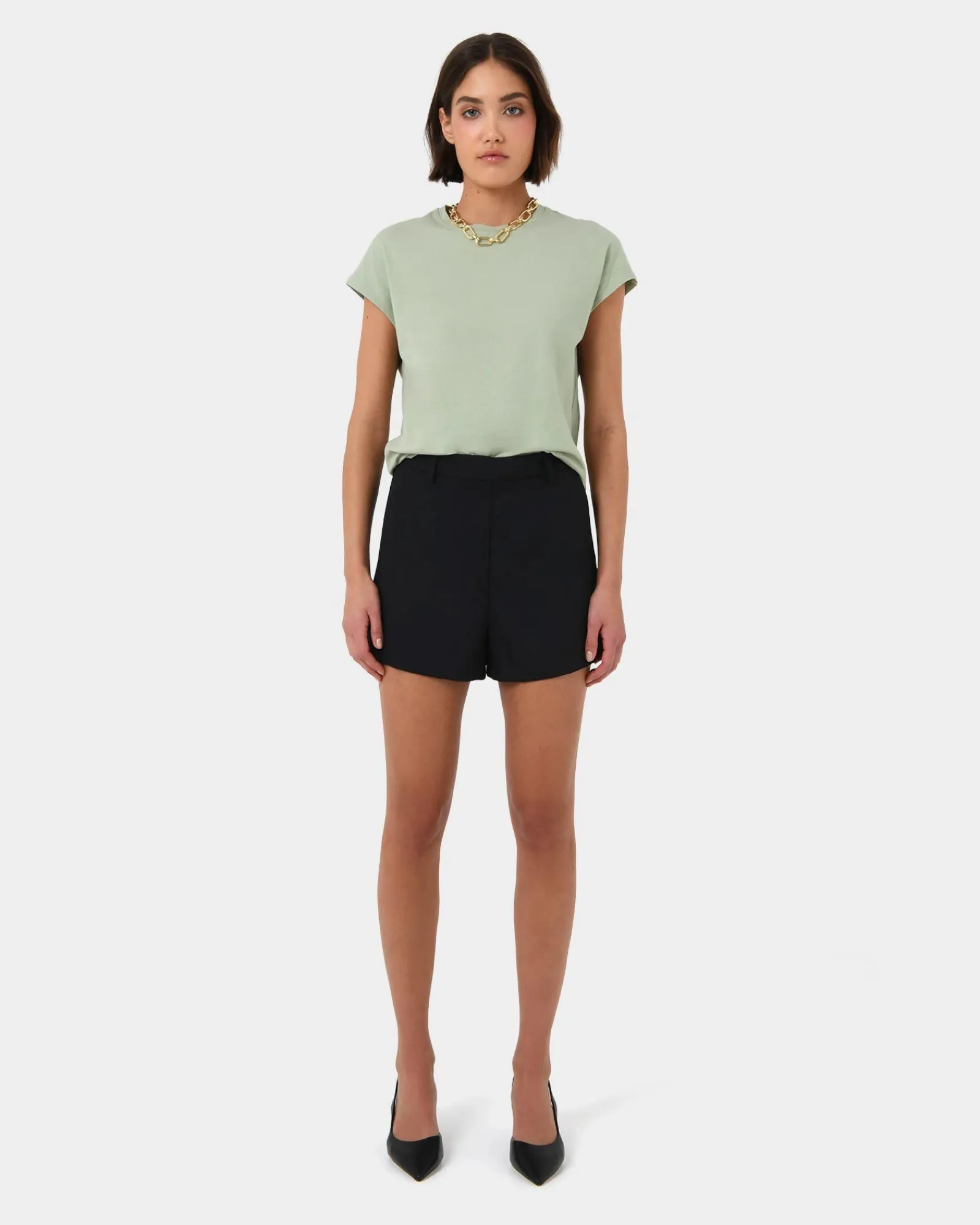 Forcast Sara Cotton Tee* T-Shirts & Tops|Work Tops
