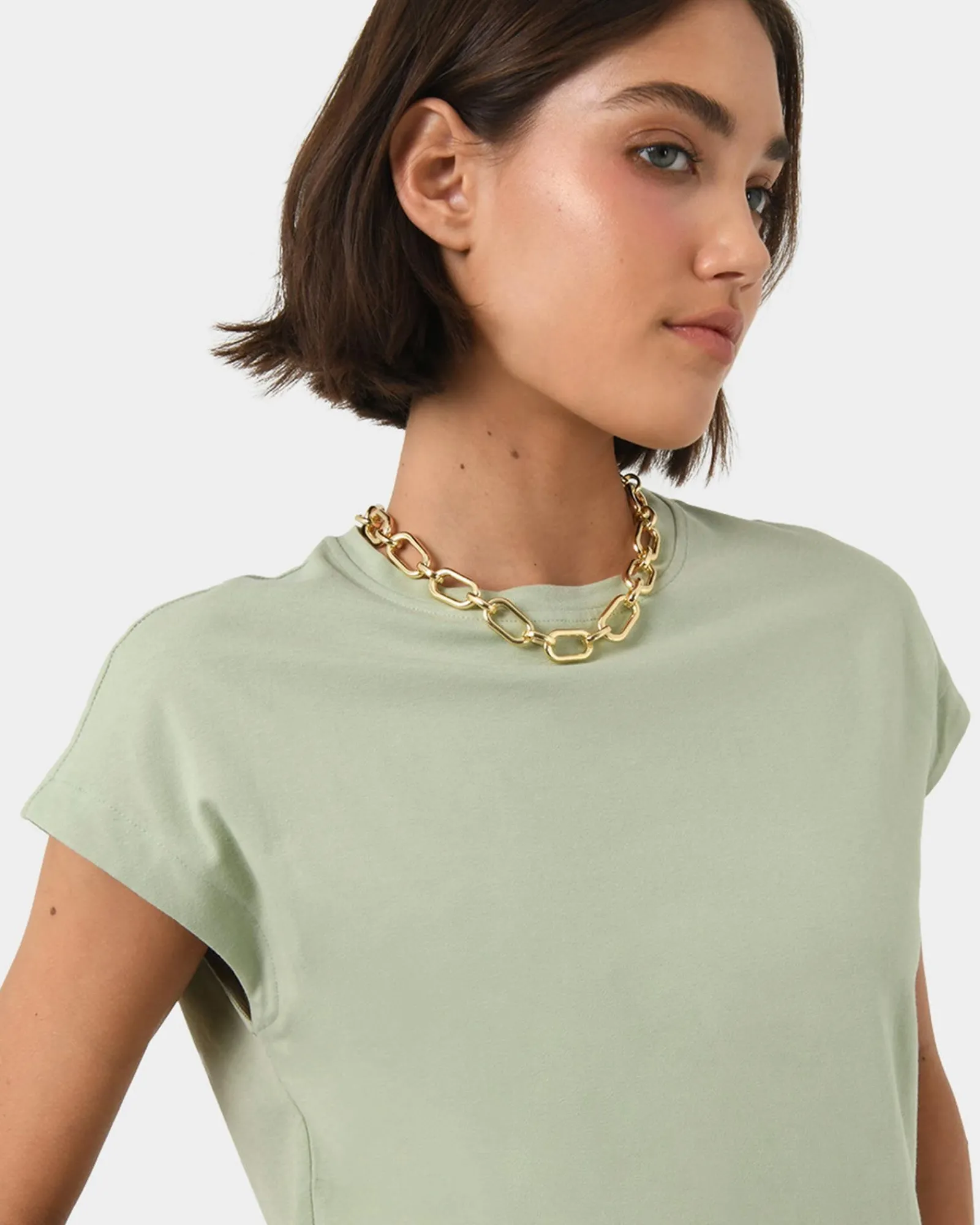 Forcast Sara Cotton Tee* T-Shirts & Tops|Work Tops