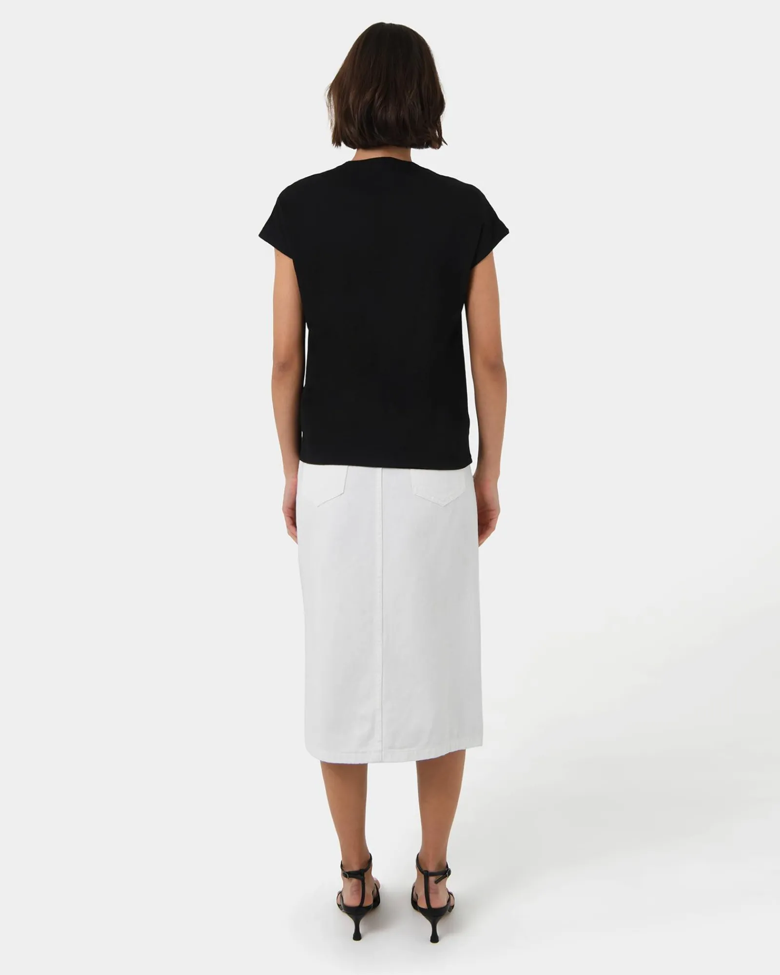Forcast Sara Cotton Tee* T-Shirts & Tops|Work Tops