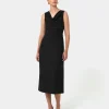 Forcast Serena Cowl Neck Dress* Midi Dresses|Midi Dresses