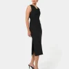 Forcast Serena Cowl Neck Dress* Midi Dresses|Midi Dresses