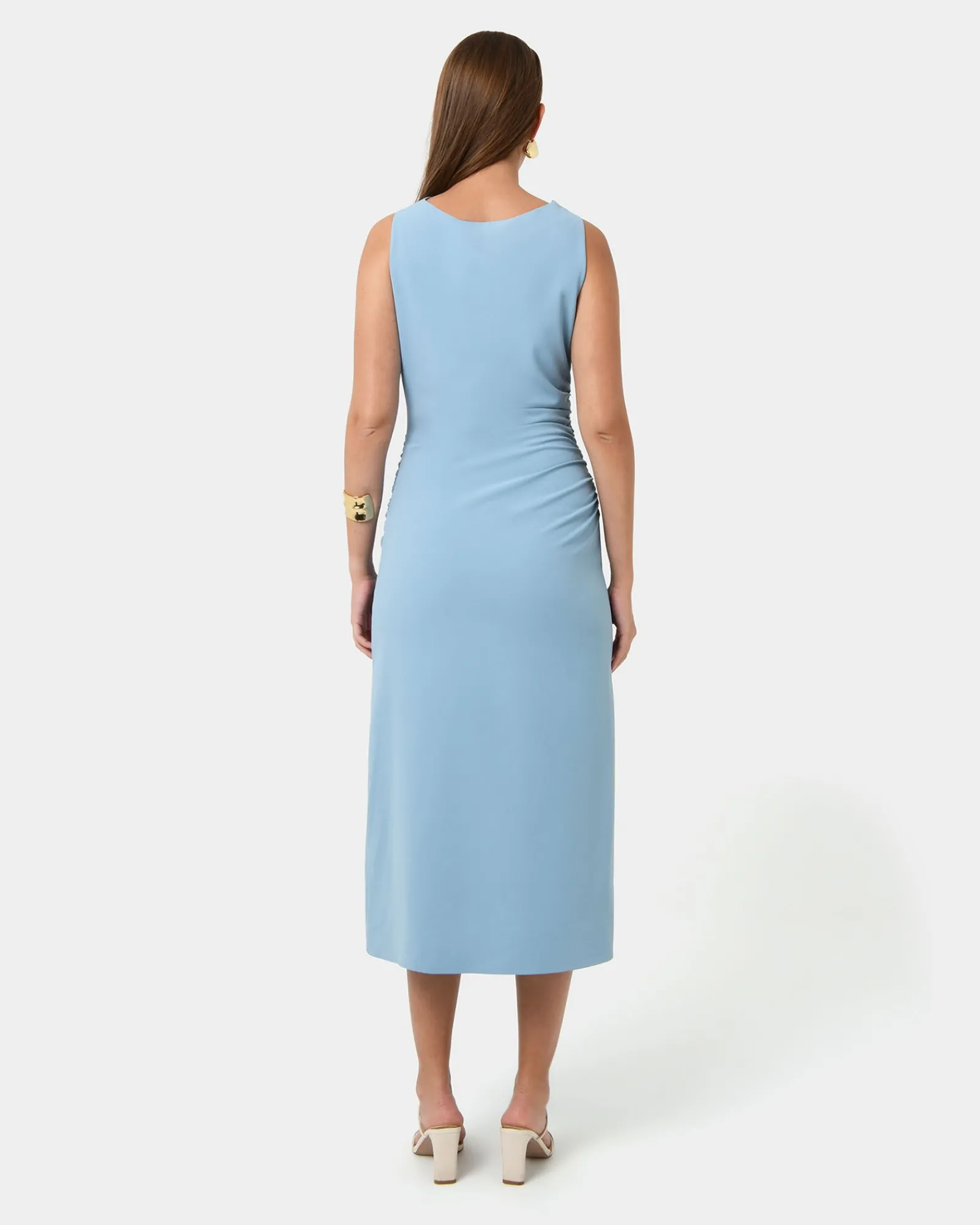 Forcast Serena Cowl Neck Dress* Midi Dresses|Midi Dresses