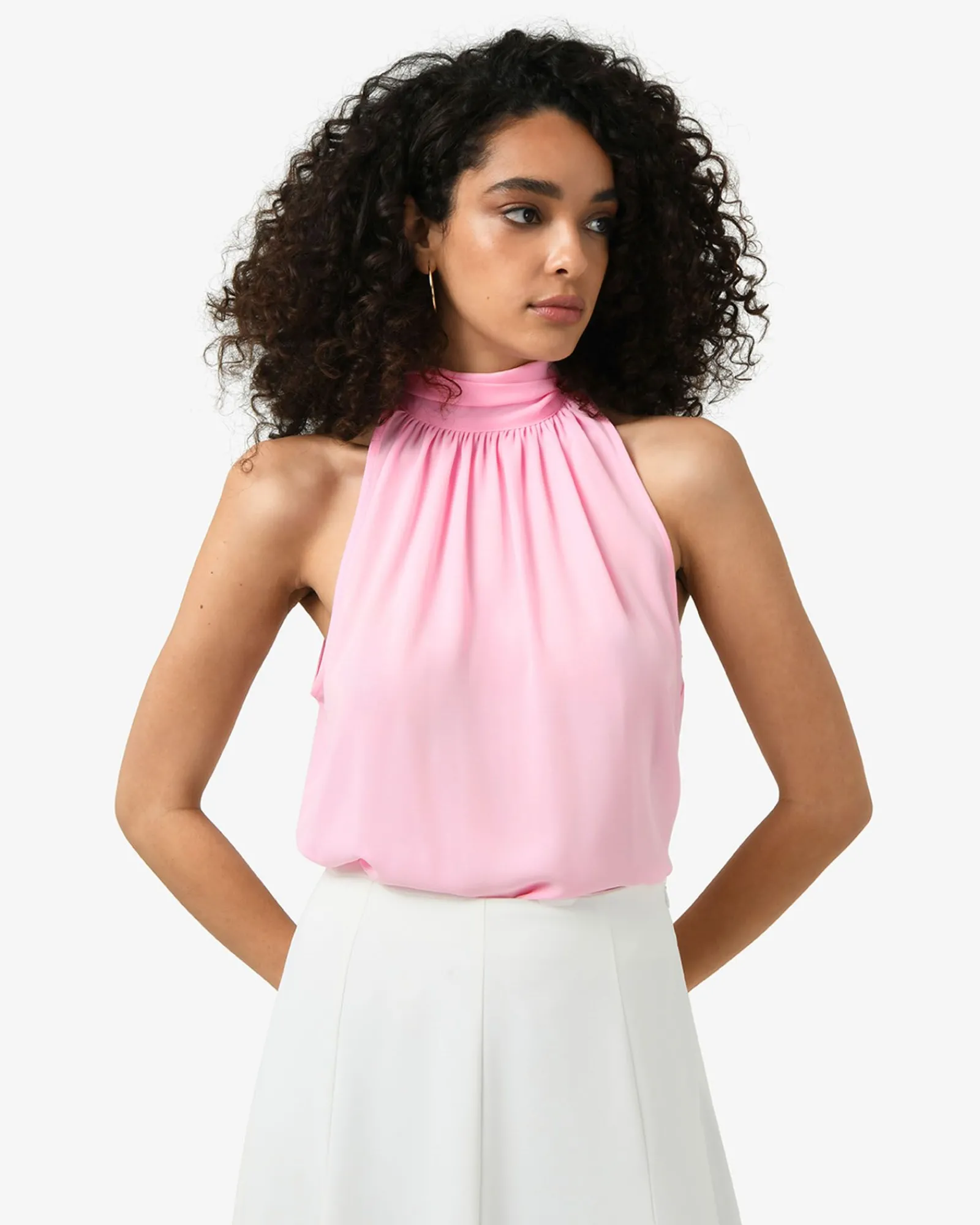 Forcast Shelby Draped Sleeveless Top* T-Shirts & Tops|Work Tops