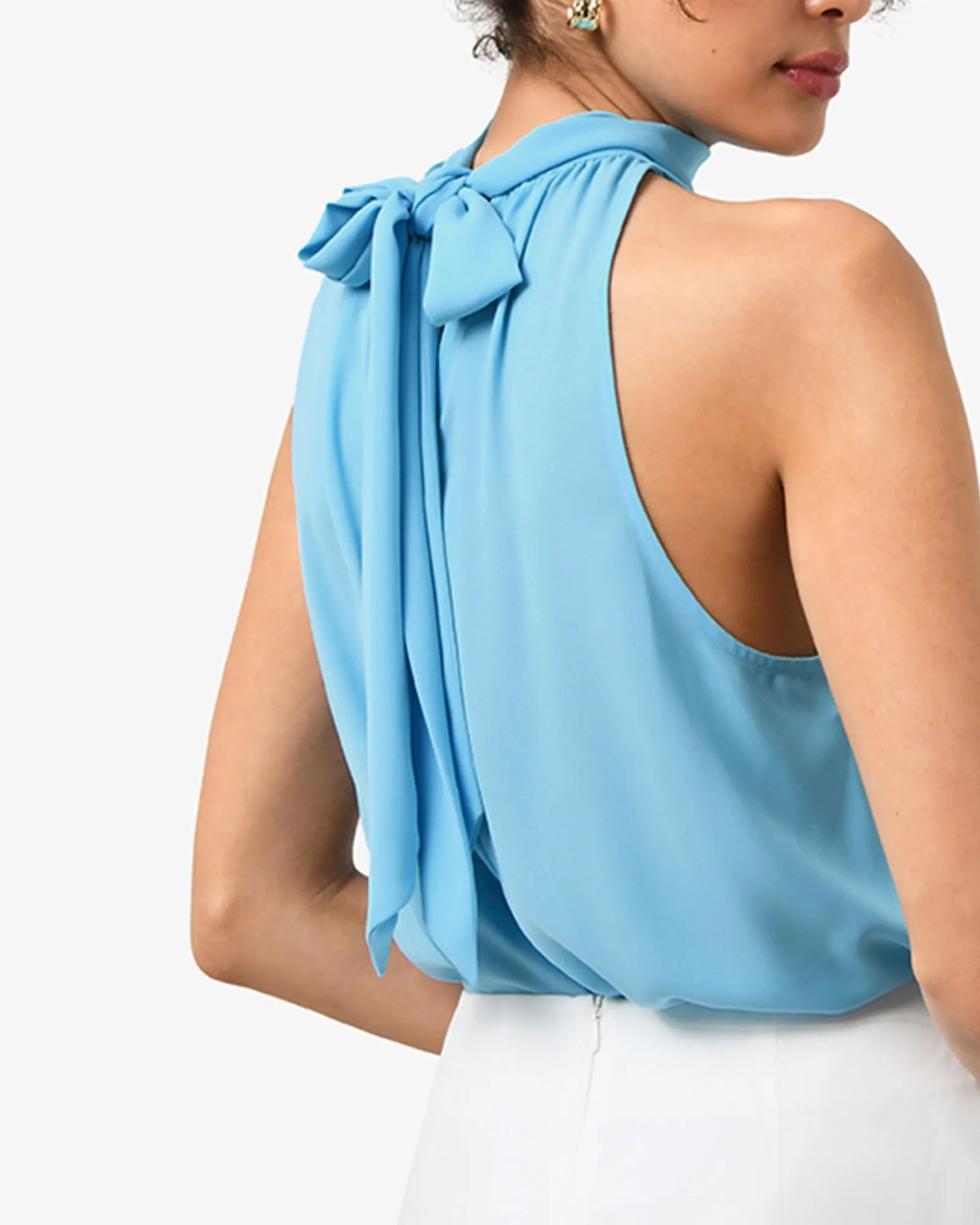 Forcast Shelby Draped Sleeveless Top* T-Shirts & Tops|Work Tops