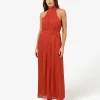 Forcast Shelly Chiffon Pleated Dress* Maxi Dresses|Maxi Dresses