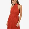 Forcast Shelly Chiffon Pleated Dress* Maxi Dresses|Maxi Dresses